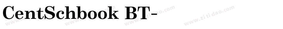 CentSchbook BT字体转换